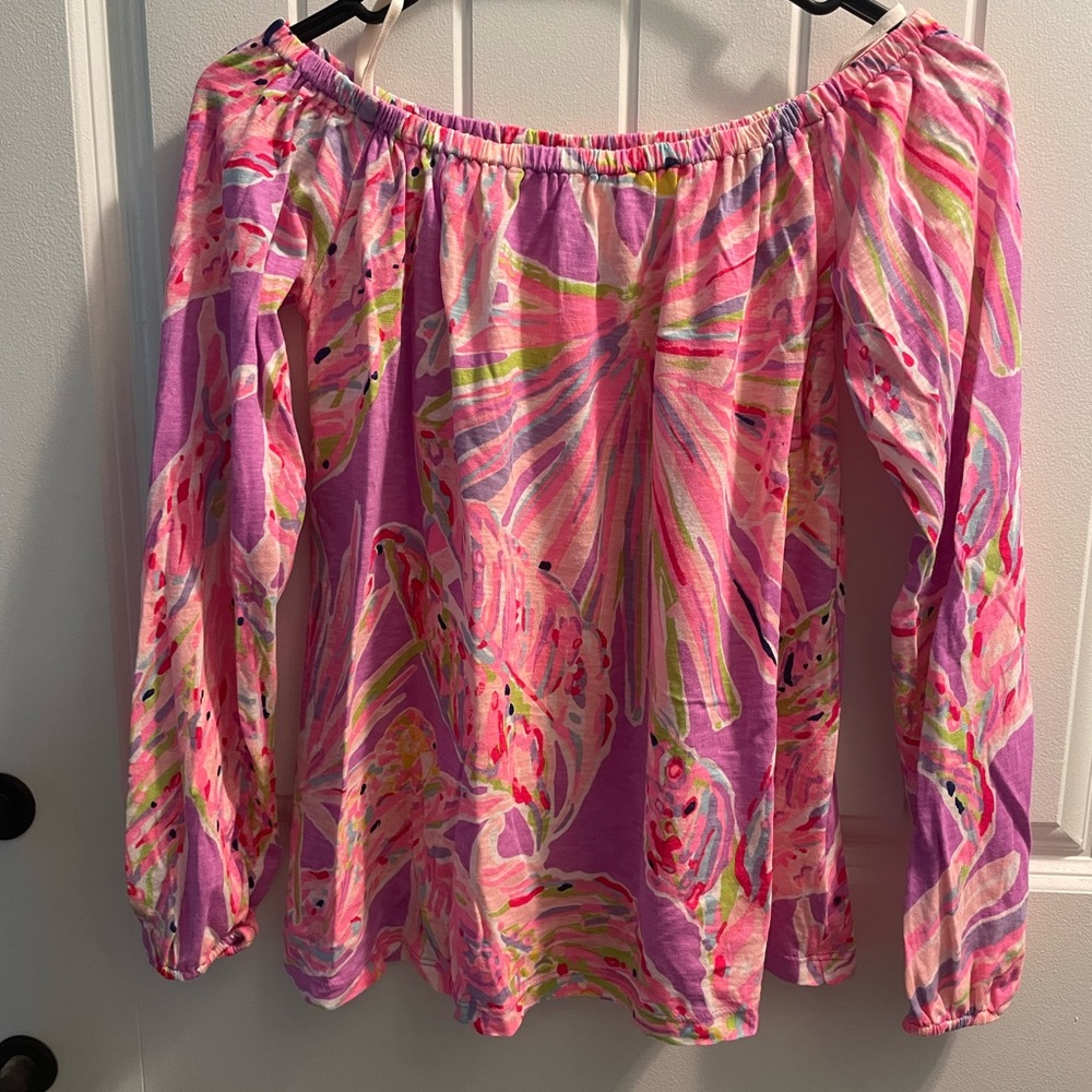 Lilly Pulitzer Off Shoulder Long Sleeve